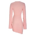 thumbnail image 4 of JINMGG 2024 Summer Clearance Dresses under $10.00 Women's Fashion Casual Long Sleeves Pagoda Sleeve Tie Hollow-out Wrap The Buttocks Dress, 4 of 8