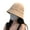 Khaki, variant on Women's Packable Reversible Solid Color Bucket Hat UV Sun Protection Wide Brim Summer Beach Cap