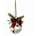 thumbnail image 2 of HomelyJoy 5.5 Inch Large Silver Bell Christmas Ornaments, Jingle Bells Star Cutout Decor for Xmas Tree, Gift Wrapping, Home and Party Decoration, 2 of 5