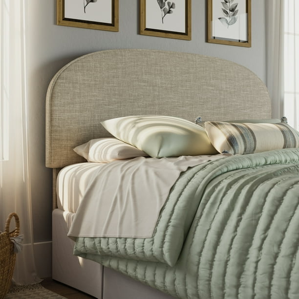 Sauder Cannery Bridge Upholstered Queen Headboard, Oatmeal Finish