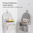 thumbnail image 4 of Wall Mounted Fabric Storage Organizer Multi Pocket Hanging Bag for Dorm Bedroom and Office, 4 of 7