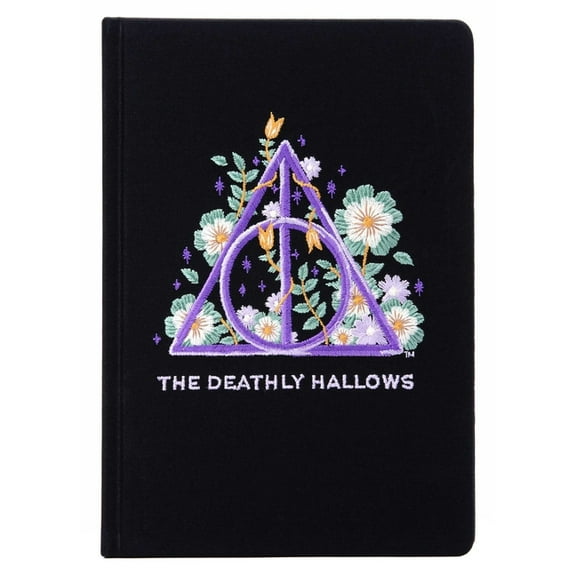 Harry Potter Harry Potter: Deathly Hallows Embroidered Journal, (Hardcover)