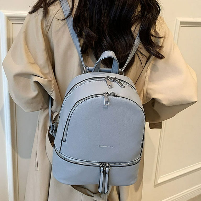High Quality Women's Soft Leather Backpack Luxury Designer Backpacks for  School Teenagers Girls Cute Female Small Bagpack Brand
