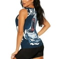 thumbnail image 3 of Bixox Women's Shark Printed Sleeveless Fitness Workout Running Quick-Dry Tank Top, 3 of 7