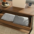 Sauder Iron City Industrial Pipe LiftTop Coffee Table, Checked Oak