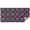 Purple Circular Floral, variant on Red Geometric Striped Pattern Rectangle Tablecloth 60"x84",Waterproof Polyester Rectangle Table Cloth, Wipeable Spillproof Polyester Tablecloth for Dining, Camping, Indoor and Outdoor