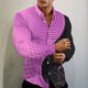 thumbnail image 1 of Camisa de hombre de moda, camisa de manga larga informal de corte entallado 3D de calidad moderna, camisa de calle para boda para hombre, 1 of 6