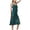 Armée Verte, variante sur Tnhcpk Chemise de Nuit une Ligne pour Femmes Couleur Unie Satin Brillant Bretelles Croisées Été Aguichant Dos Nu Mi-Longueur Soutien-Gorge de Nuit Chaud Couleur Unie