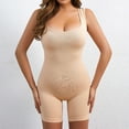 thumbnail image 2 of Wyobmus Shapewear Bodysuit for Women Tummy Control Mid Thigh Seamless Body Shaper Adjustable Crotch Body Shorts Slimming Tank Top Khaki, 2 of 8