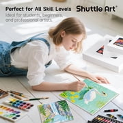 Shuttle Art Painting Canvas Panel, 52 Multi Pack, 5x5, 6x6, 8x8, 10x10 inch (13 PCS of Each), 100% Cotton Art Canvas Board Primed White, Blank Canvas