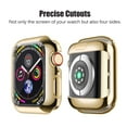 thumbnail image 4 of For Apple Watch Case Series NIKE/SE/8/7/6/5/4 44mm Case with Buit in TPU Clear Screen Protector - Full Body Coverage Protective Case Ultra Thin Cover - Gold, 4 of 6