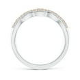 thumbnail image 2 of ANGARA Natural 0.13 Ct. Diamond Fashion Ring in 14K White & Rose Gold for Women (Ring Size: 3.5), 2 of 10