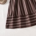 thumbnail image 6 of Dresses for Tween Girls Short Sleeve Backless A Line Flowy Swing Dress Brown Dress Girls 10-11 Years, 6 of 8