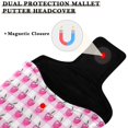 thumbnail image 3 of Haosy Cherry with Gingham Golf Mallet Putter Cover Strong Magnetic Leather Golf Club Headcover Closure, 3 of 7