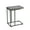 Grey, variant on Household Essentials Jamestown Extendable C-Shaped for Accessiblity Side End Table Rustic Slate Concrete and Black Metal