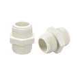 thumbnail image 1 of Unique Bargains PVC Pipe Fitting,Hex Nipple,G3/4 x G3/4 Male Thread Adapter Connector 5pcs, 1 of 3