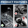 thumbnail image 3 of Perilla de cambio de coche Unique Bargains, universal para palanca de cambios de vehículos automáticos y manuales con 2 adaptadores de acrílico, 1 juego amarillo de 10 cm, 3 of 7