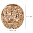 thumbnail image 3 of Campe de cáñamo tejido de lámpara de lámpara de lámpara de lámpara de reemplazo de lámpara de reemplazo de lámpara, 3 of 7