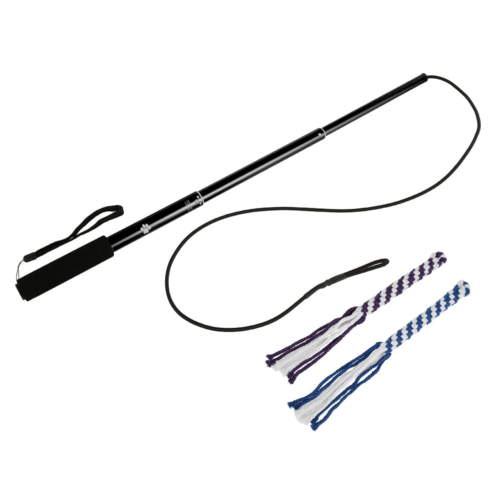 Willkey Flirt Pole Rope Tug Dog Toy Braided Cotton Blend Rope Outdoor