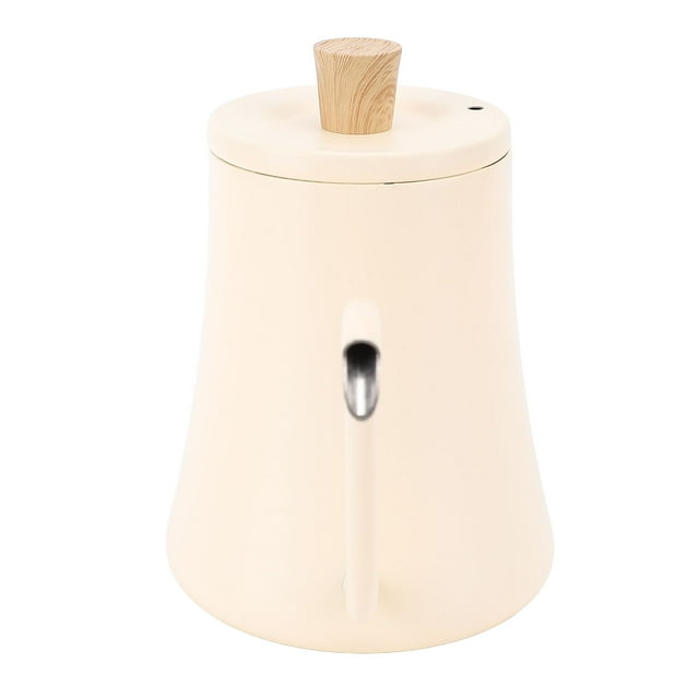 Hervidor De Cuello De Cisne, Vertido Preciso De Acero Inoxidable 304, Agarre Cómodo, Hervidor De Café Con Cuello De Cisne De 600 Ml Con Tapa Para Oficina