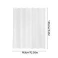 thumbnail image 3 of Dmlowu Shower Curtain, Quicker Dry Shower Curtain Liner, Extra Long Waterproof Fabric Shower Curtain, 72x72 Inch Double Sided Plain Color Bathroom Curtain for Hotel Home Decor, 12 Hooks, 3 of 8