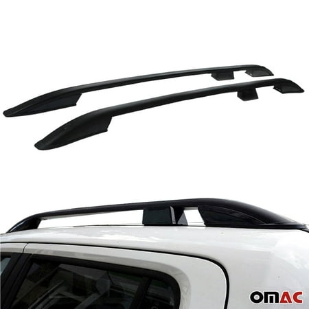 Top Roof Rack Side Rails Bars Fits Peugeot 3008 2016-2020 Black Set ...