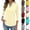 #01 Beige, variant on Casual Basic Tees for Women 3/4 Length Sleeve V Neck Collared Polo Shirts Front Pocket Blouses Business Work Tops, #01 Black M