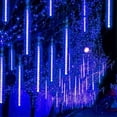thumbnail image 5 of Luces de jardín de 32/24/16/8 tubos, luces de cadena de lluvia de meteoritos, guirnaldas de calle, decoraciones para árboles de Navidad para exteriores, Año Nuevo, hadas, 5 of 5