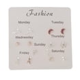 thumbnail image 1 of 7 pares de Aretes de Mujer Perfecl de Moda color multicolor, 1 of 7