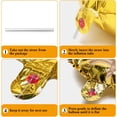 thumbnail image 3 of Guirnalda de Globos Joycard 16" Letras de Papel Metálico Dorado Feliz Cumpleaños, 3 of 7