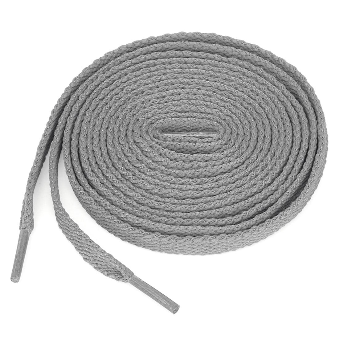 5 Pairs Durability Athletic Flat Shoelaces Sneakers Light Gray 60 cm/24