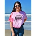 thumbnail image 2 of Rainbow Heavy Metal Style Tie Dye Cyclone Women -Image by Shutterstock, Female Large, 2 of 4