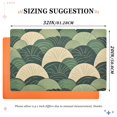 thumbnail image 6 of Yayeee Doormat for Indoor Entrance 32" x 20" Non Slippery Floor Rug, Green Abstract Shapes, 6 of 8