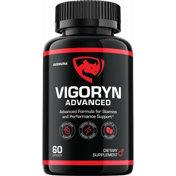 Vigoryn Advanced for Men Capsules – Vigoryn Advanced Formula Supplement Pills, Energy, 1 Pack, 60 Capsules