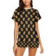 thumbnail image 1 of Conjunto de pijama corto para mujer con estampado de cabeza de tigre LKS306, 1 of 4