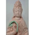 Fine Porcelain Quan Yin Buddha Sitting on a Lotus Statue, Guanyin, Kwan ...