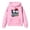 Pink, variant on IWRICH Kids 100 Days of School Hoodie Funny Back to School Graphic Pullover Tops Casual Soft Hooded Sweatshirt,Size 2-13 Years White 160