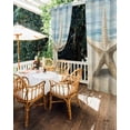 thumbnail image 5 of nqOlkjepod Outdoor Curtains for Patio Waterproof, Coastal Beach Starafish Outdoor Privacy Panels Grommet, Summer Ocean Wave Blue Beige Blackout Outside Curtains for Porch/Cabana 54"x84", 1 Panel, 5 of 8