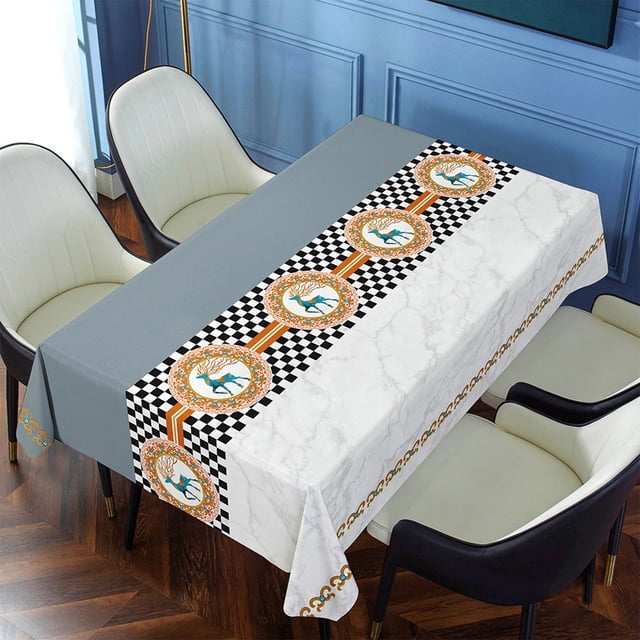 Nilvkv Modern Style Tablecloth Non Oil Washable Dining Tablecloth Tea Table Cloth Cloth Cloth