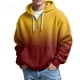 thumbnail image 1 of MHFRRA Sudadera con Capucha y Media Cremallera de Punto, Ligera, Deportiva, Informal, Cómoda, con Bolsillo Delantero Amarillo, 1 of 3