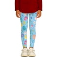 thumbnail image 2 of Pants for Girls Easter Print Tights Stretchy Athletic Leggings Soft Base Layer Trousers, 2 of 5