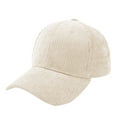 thumbnail image 2 of Joau Unisex Classic Corduroy Baseball Caps Adjustable Buckle Curved Brim Vintage Low Profile Unconstructed Plain Dad Hat for Women Men, 2 of 3