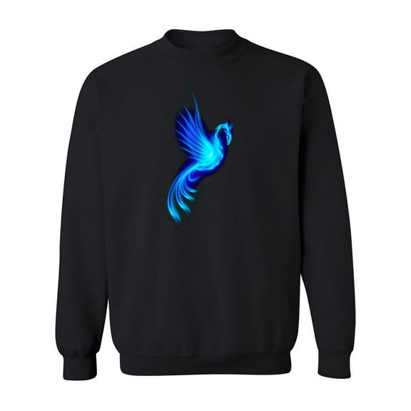 Blue Phoenix Sweatshirt Men -Image by Shutterstock, Male 3X-Large