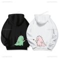thumbnail image 5 of Sudadera con capucha térmica informal a juego para recién casados Sudadera con capucha de moda Y2k Sudadera con capucha de dinosaurios a juego para parejas Sudadera con capucha con estampado de bolsil, 5 of 5