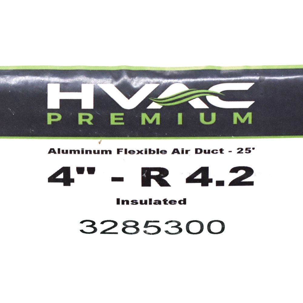 HVAC Premium Boat R-4.2 Flexible Air Duct 4SFLX | 4 Inch x 25 Ft