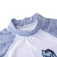 thumbnail image 7 of StylesILove Kid Boys Chic Graphic Rash Guard with Swim Hat 3pcs Swimsuit Pool Party Swimwear Beach Bathing Suit (Blue Dinosaur, 130/4T), 7 of 7