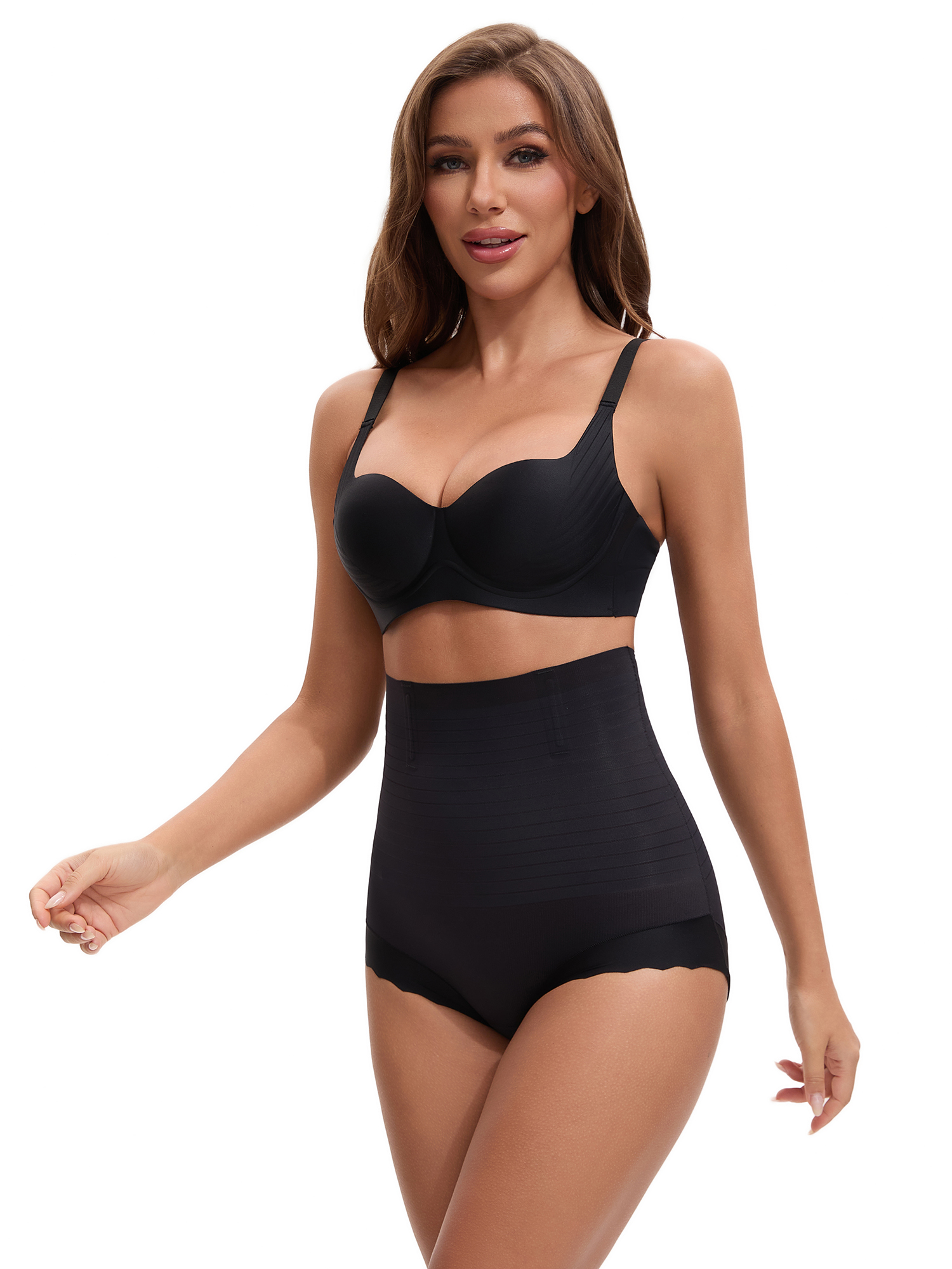 Unique Bargains Women's Shapewear Panties with High Waist and Comfortable Fit S Black