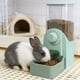 thumbnail image 1 of Comedero y dispensador de agua automático para mascotas de pared, apto para hámsteres, conejos, perros pequeños y gatitos. Dispensador de comida para perros y bebedero para gatos. Comedero de plástico, 1 of 6