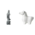 thumbnail image 1 of Estatua De Caballo Guan Yin De Porcelana, Adorno De Piedra Coleccionable, Escultura Decorativa De Animal Budista De Feng Shui Chino, Para Mesa, Pasillo Interior, Dormitorio, Chimenea,, 1 of 8