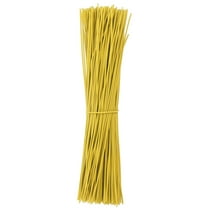 Uxcell 300 Pcs Plastic Twist Ties, 6 Inch Reusable Cable Ties, 0.04 Inch Wide Bag Coated Ties Yellow